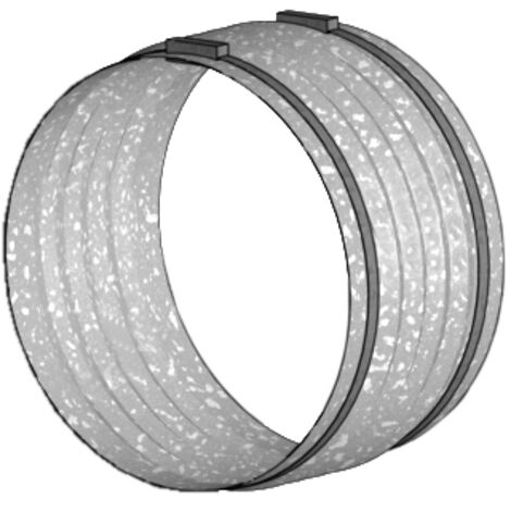 O'SKOOL Flex-Manschetten Mit Schlauchschellen – 2er Set, 6,4 Cm Innendurchmesser, Für Staubsauger & Schläuche