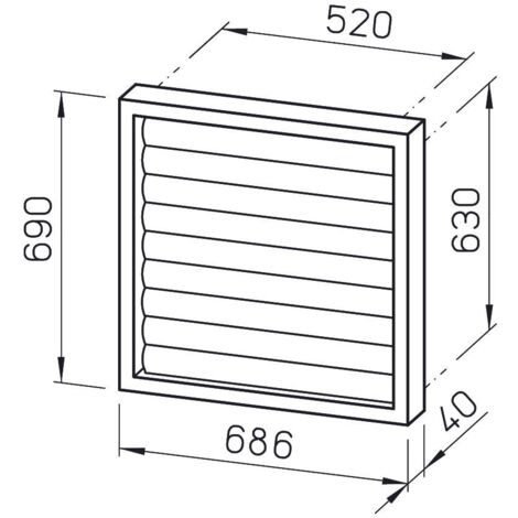 Soler & Palau Verschlussklappe selbsttätig Typ PER-125 Braun - SOLER Soler & Palau Verschlussklappe selbsttätig Typ PER-125 Braun - SOLER