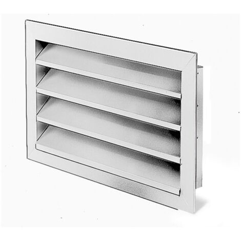 Helios WSG 40/20 Wetterschutzgitter rechteckig, 470x60x270mm, Aluminium naturfarben eloxiert (1/2)