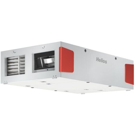 Helios KWL EC 700 D PRO KWL-Deckengerät mit WRG, EC-Ventilatoren, 680m3/h, Auto-Bypass Auto-Bypass, Grafikdisplay, 230V