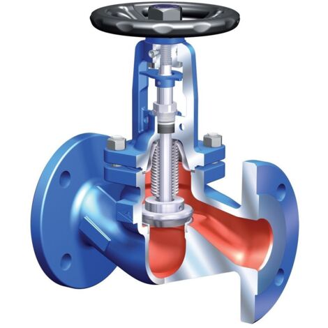 ARI Absperrventil mit Flansch Faba-Plus 35046 DN 80, PN 40, 1.0619+N, Kantensitzkegel