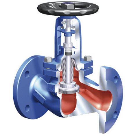 ARI Absperrventil mit Flansch Faba-Plus 35046 DN 50, PN 40, 1.0619+N, Kantensitzkegel
