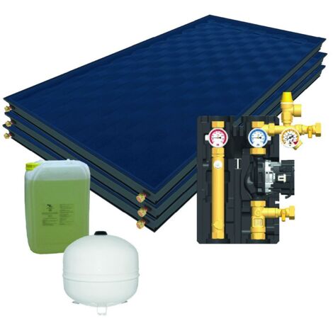 Citrin Solar Solarpaket mit 2 Kollektoren CS 350, Aufdach-Montage Gesamtfläche 5,06m2
