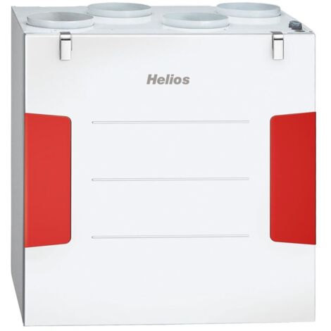 Helios KWL 500 W R Lüftungsgerät rechts mit WRG, max. 490m3/h, 580W, 230V, EC-Motoren, Auto-Bypass und Web-Server