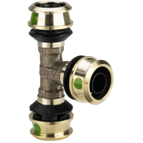 Viega Raxofix T-Stück mit SC-Contur 5318, 20x25x20mm, Siliziumbronze