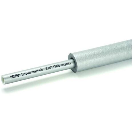 Rehau Universalrohr Rautitan stabil 16,2x2,6mm, Bund 25m, in runder Dämmung 26mm