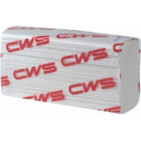 CWS Multifold Papier 2-lagig mit Z-Falz 150 Blatt pro Box 235x240x80mm Weiß, 25 Boxen