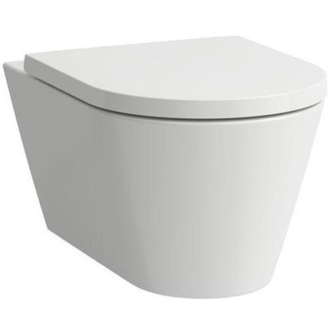 Wand-Tiefspül-WC Pack KARTELL spülr verd. Befestigung m. WC-Sitz weiß (1/3)