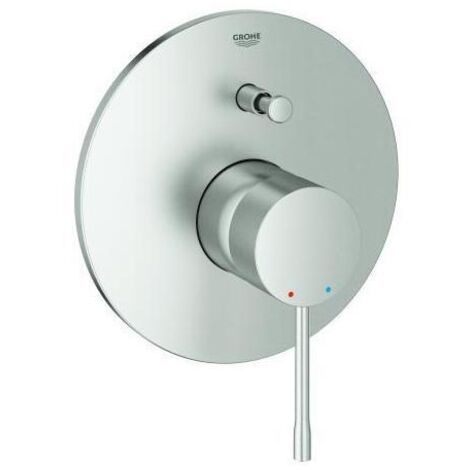 Grohe Essence Einhand-Wannenbatterie, Fertigmontageset für Rapido E, Supersteel, 19285DC1 (1/4)