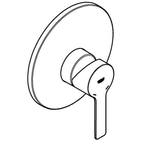 Grohe Lineare Einhand-Brausebatterie, Fertigmontageset, verdeckte Befestigung, Supersteel, 19296DC1 (1/5)