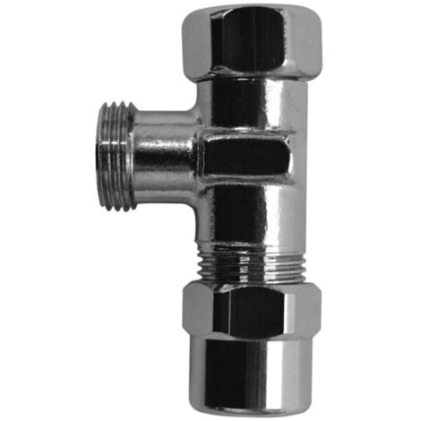 CLAGE Spezial-T-Stück 3/4" Überwurfmutter x 3/8" Quetschverbindung 10mm (1/2)