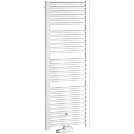 Kermi Basic-50 gerade Badheizkörper Weiß 1448x35x450mm Anschluss mittig und seitlich 631W bei 75/65/20 Grad C