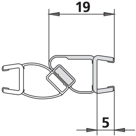 Kermi 1241 1x Magnetleiste Länge: 2000 mm