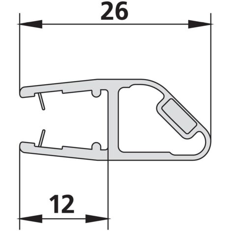 Kermi 6443 1x Magnetleiste 3270 20b Länge: 2000 mm