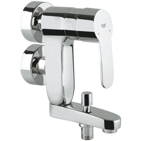 Grohe Eurostyle Cosmopolitan 1-Loch-Einhand-Wannenbatterie Vertica Wandmontage, Chrom