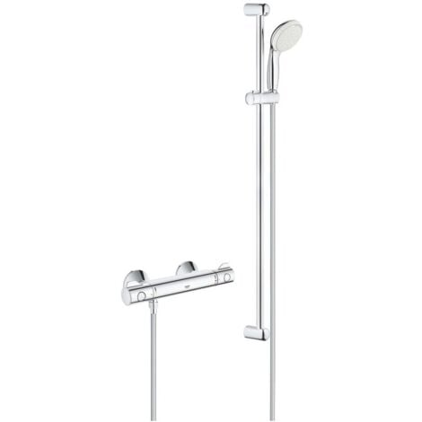 Grohe Grohtherm 800 Thermostat-Brausebatterie 1/2" mit Brausegarnitur chrom 34566001