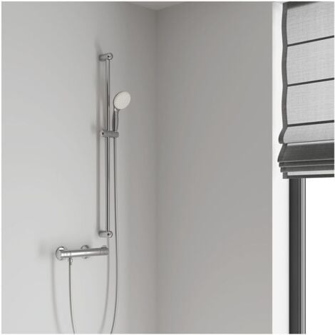 Grohe Grohtherm 800 Thermostat-Brausebatterie 1/2" mit Brausegarnitur chrom 34566001