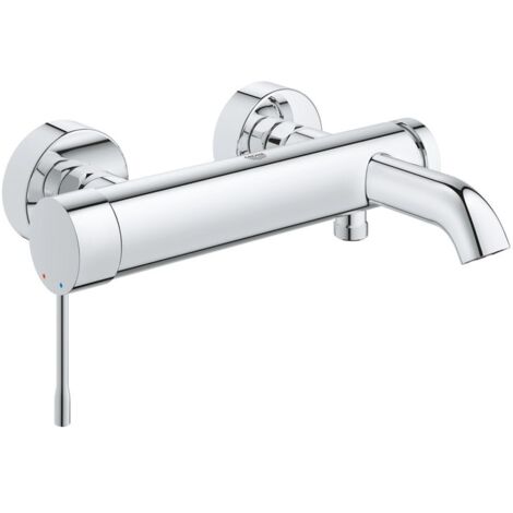 Grohe Essence 1-Loch-Einhand-Wannenbatterie Wandmontage, Chrom, Professional Edition