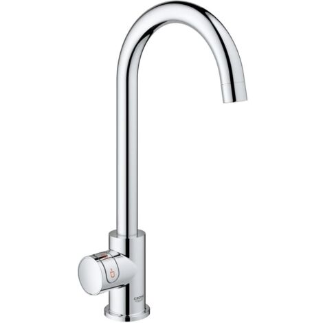 Grohe Red Mono Standventil und Boiler, Größe M, C-Auslauf, Einlochmontage, Chrom, 30085001 (1/5)