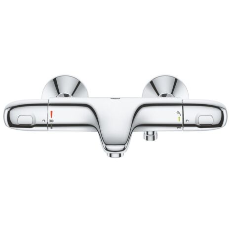 Grohe Grohtherm 1000 Thermostat-Wannenbatterie, Wandmontage, Chrom, S-Anschlüsse, Professional Edition