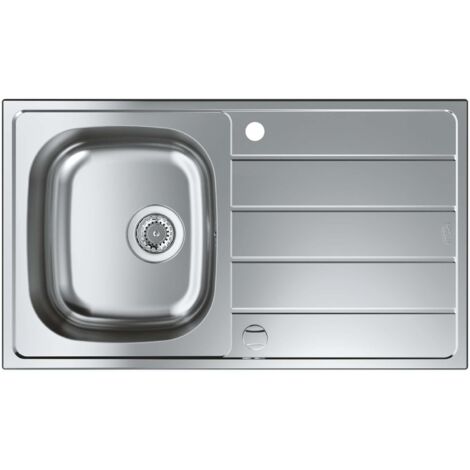 Grohe Abwäschen - Spülbecken K200 mit automatischem Ablauf, 86x50 cm, gebürsteter Edelstahl 31552SD1