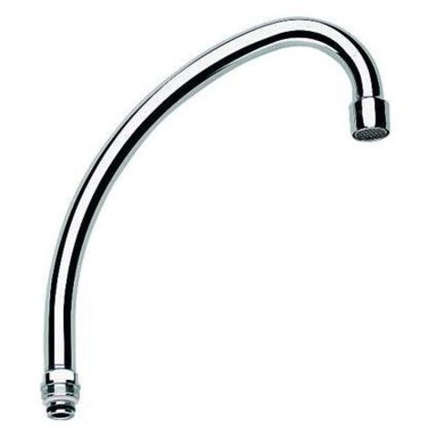 HU-Auslauf 185mm für Küchen-Standbatterien – Bogenauslauf mit Mousseur – Gewindegröße 1/2'' – DR-Messing – GROHE Long-Life Oberfläche (1/5)