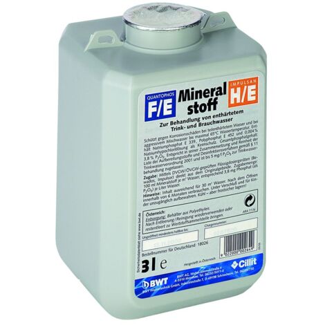 BWT Quantophos Mineralstoff FE/F2, 3l für Bewados E 3 18026E nach Weichwasseranlage