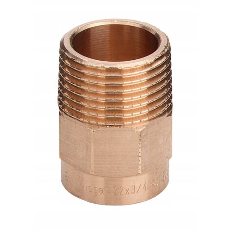 Viega Übergangsnippel 94243G in 28mm R1 1/4 Rotguss