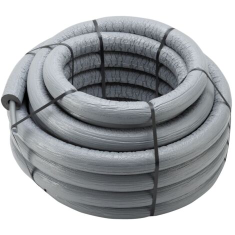 Viega Rohr Raxofix 5302.3 mit 26mm Dämmung in 16x2,2mm Kunststoff grau