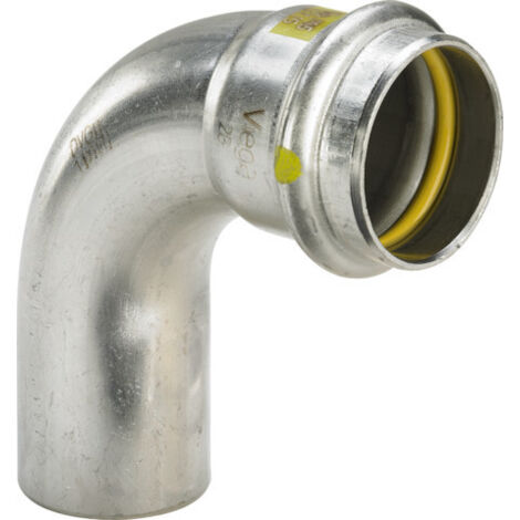 Viega Bogen 90 Grad SC Sanpress Inox G 0216.1 für Gas in 42mm Edelstahl