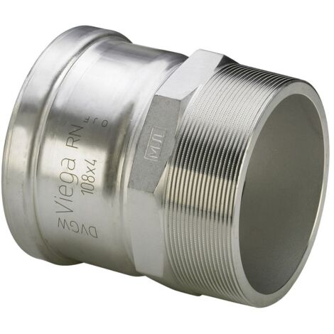 Viega Sanpress Inox XL Übergangsstück 2311XL d 76,1 mm x AG 2 1/2" Edelstahl (1/2)