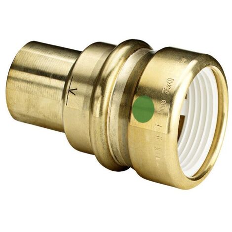Viega Einsteckstück mit SC Geopress 9615.1TW in 25x22mm Rotguss