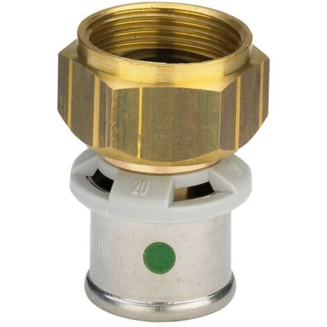 Viega Sanfix P Anschlussverschraubung mit SC-Contur 2163, d. 20mm x G 1/2", Rotguss (1/2)