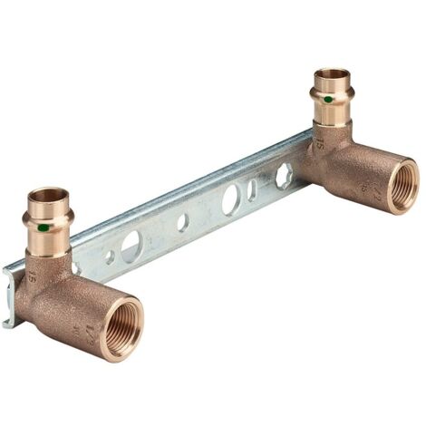 Viega Sanpress XL Montageeinheit mit SC-Contur 2221, 15 x Rp 1/2" x 150/200mm, Länge 45mm, Siliziumbronze (1/2)