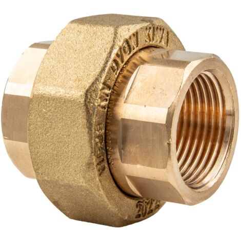 Viega Rohrverschraubung 3330 flachdichtend in Rp3/4 x Rp3/4 Rotguss