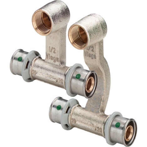 Viega Anschlussset mit SC Sanfix P 2173 in 16mm x G1/2 x 16mm Rg vernickelt