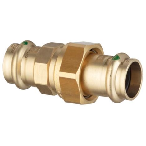 Viega Verschraubung mit SC Sanpress 2260 flachdichtend in 28mm Siliziumbronze (1/4)