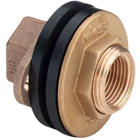 Viega Wanddurchführung 3427 in Rp1/2 x 30mm x Rp1/2 x G3/4 Rotguss