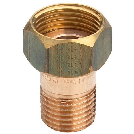 Viega Verschraubung DN 32 G 1 1/2'' x 1 1/4''AG flachdichtend R1 1/4xG1 1/2 319618 DVGW