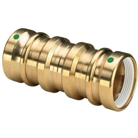 Viega Reparatur-Schiebemuffe mit SC Geopress 9615.5TW in 40mm Rotguss (1/2)