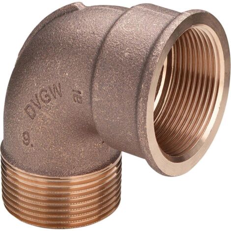 Viega Bogen 90 Grad 3092 in R1 x Rp1 Rotguss