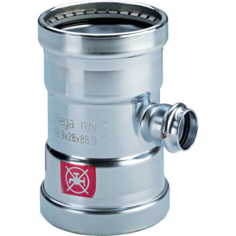 Viega T-Stück mit SC Prestabo 1118XL in 64,0x54x64,0mm Stahl verzinkt (1/3)