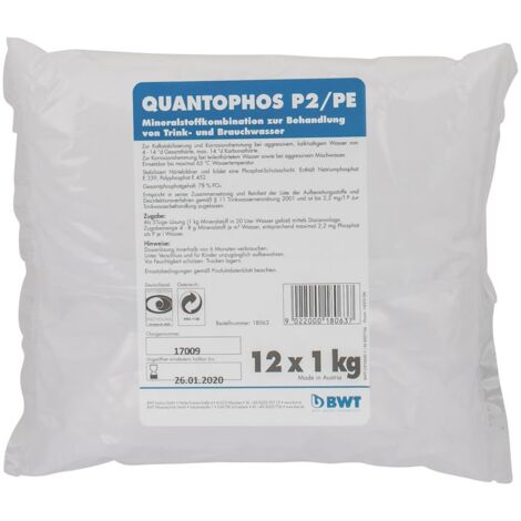 BWT Quantophos Wirkstoff PE/P2, 1000g für Medo tronic P, Medomat FP und G, nach Enthärtung