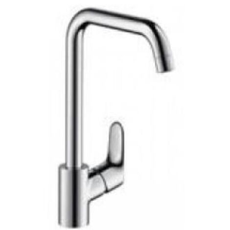 hansgrohe Focus M41 Einhebel-Küchenmischer 260mm 5l/min Niederdruck/offene Warmwasserbereiter, 1jet, Chrom