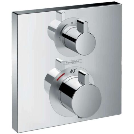 Hansgrohe Ecostat Square - Thermostatarmatur - Unterputz für 2 Verbraucher, verchromt 15714000