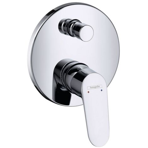 Unterputz-Wannenmischer Hansgrohe Focus, Rosette Ø 150 mm mit Rückflussverhinderer, chrom - 31946000