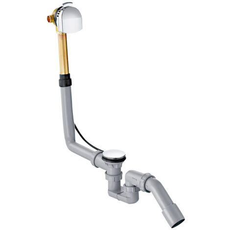 hansgrohe Exafill Komplettset Wanneneinlauf, Ablauf-, Überlaufgarnitur für Normalwannen, Chrom
