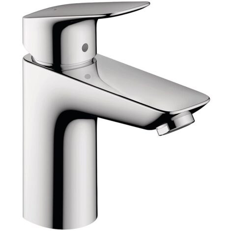 hansgrohe Logis Einhebel-Waschtischmischer 100mm 5l/min Chrom mit Push-Open Garnitur