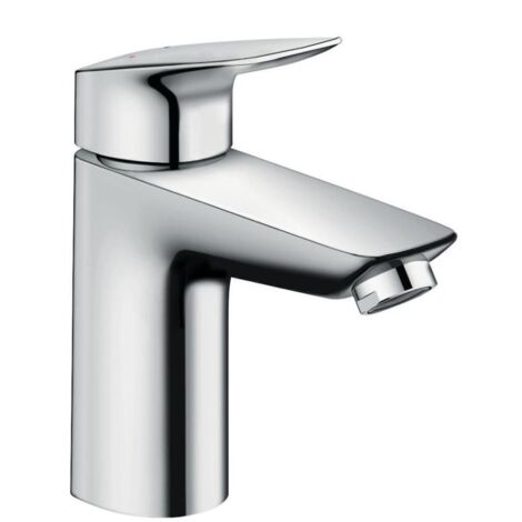 hansgrohe Logis 100 Waschtischarmatur 71171000 chrom, mit Metall Zugstangen Ablaufgarnítur