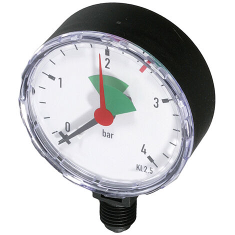 Resideo Manometer MF126, 0–4 bar, 63mm, Anschluss unten, G 1/4" (1/2)